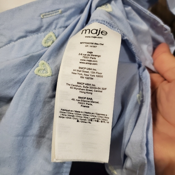 Maje Layered Menswear Blouse - Picture 5 of 6